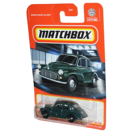 Matchbox Morris Minor Saloon (2023) Green Metal Toy Car 57/100