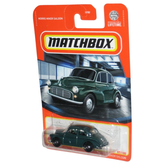 Matchbox Morris Minor Saloon (2023) Green Metal Toy Car 57/100