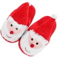 thumbnail image 3 of EeaseMX Pantuflas navideñas de algodón de Papá Noel, cálidas y antideslizantes, para adultos y niños, ideales para el hogar y las vacaciones., 3 of 7