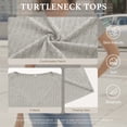 thumbnail image 4 of LWP Women's V Neck Short Sleeve Tops, Casual Loose Fit Ribbed Knit Blouses for 2026 Spring Summer Daily Wear, 4 of 9