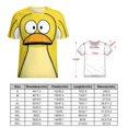thumbnail image 2 of Fun And Playful Duck Womens Tops Women's Fashion Casual Short Sleeve Flower Print Round Neck Pullover Top Blouse, 2 of 6