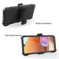 thumbnail image 2 of FIEWESEY for Samsung Galaxy A32 Case,Heavy Duty High Impact Resistant Armor Holster Defender Case with Kickstand+Swivel Belt Clip Holster Built-in Screen Protector for Samsung Galaxy A32(Black), 2 of 7