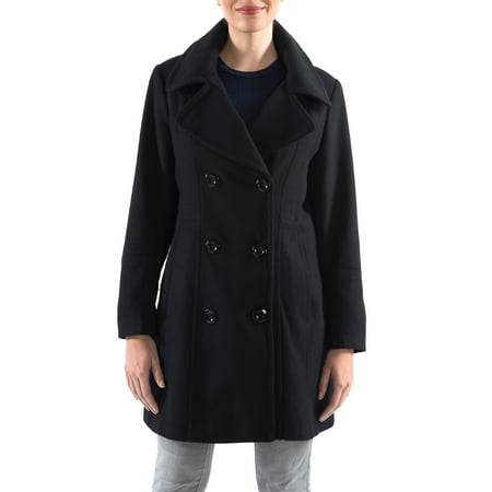 Alpine Swiss Norah Womens Peacoat Runs Big Double-Breasted Jacket Flattering Fit