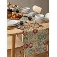 thumbnail image 6 of Country Morocco Table Runner 108 Inches, Vintage Chic Shabby Texture Aesthetic Bed Runner Dresser Scarves Tabletop for Indoor Outdoor Parties/Ceremony/Banquet, 13"x 108", 6 of 8