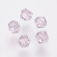 thumbnail image 3 of Imitation Austrian Crystal Beads Grade AAA Faceted Bicone Violet 3x3mm Hole: 0.7~0.9mm, 3 of 3
