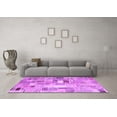 thumbnail image 3 of Ahgly Company Indoor Rectangle Abstract Purple Contemporary Area Rugs, 6' x 9', 3 of 4