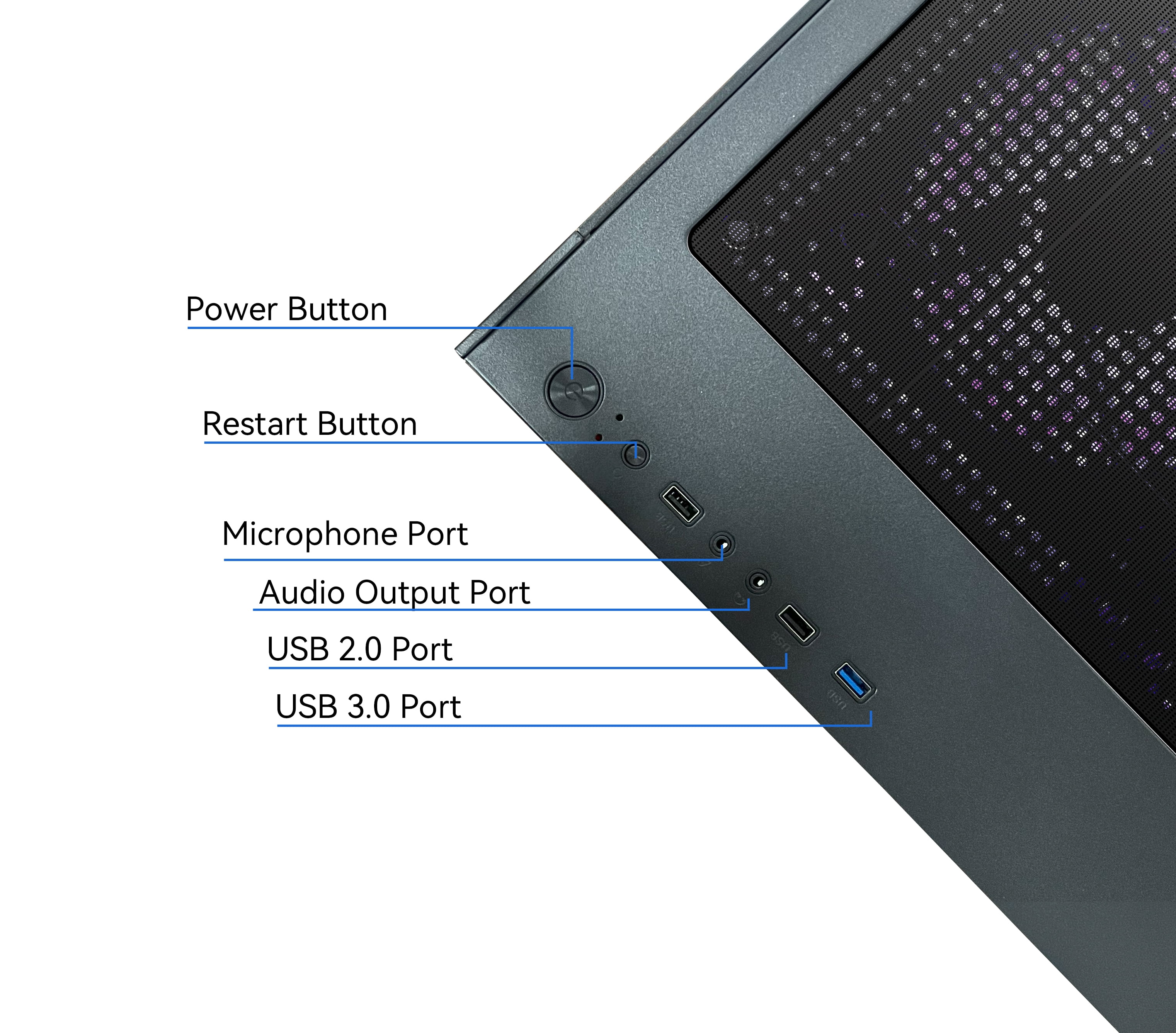 YAWYORE Gaming PC Desktop Computer,AMD Ryzen 5 5600GT,16GB RAM 512G M.2 NVMe Wi-Fi+BT,Game Design Office console,Sea View Room,Prebuilt