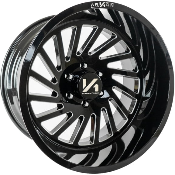 20x12 Black Milled Wheel Arkon Off-Road Caesar (Proper Directional) 5x5.5 -51