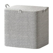 Large Capacity Clothes Storage Bags, for Moving or Storing Clothes, Comforters, Blankets, Bedding Foldable Storage Bag 17.71x22x22Inch Gray