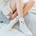 thumbnail image 5 of AOOOWER Women Cartoon Winter Fuzzy Slipper Socks Cute Panda Penguin Warm Hosiery, 5 of 21