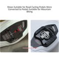 thumbnail image 4 of Bicycle pedal adapter, bicycle pedal light converter, double cleat adapter for road bikemountain bike lock step, metal bicycle accessories, 4 of 5