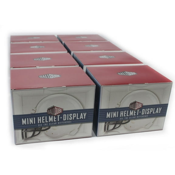 The Original Ballqube Mini Football/Helmet Display Box (8 Pack)