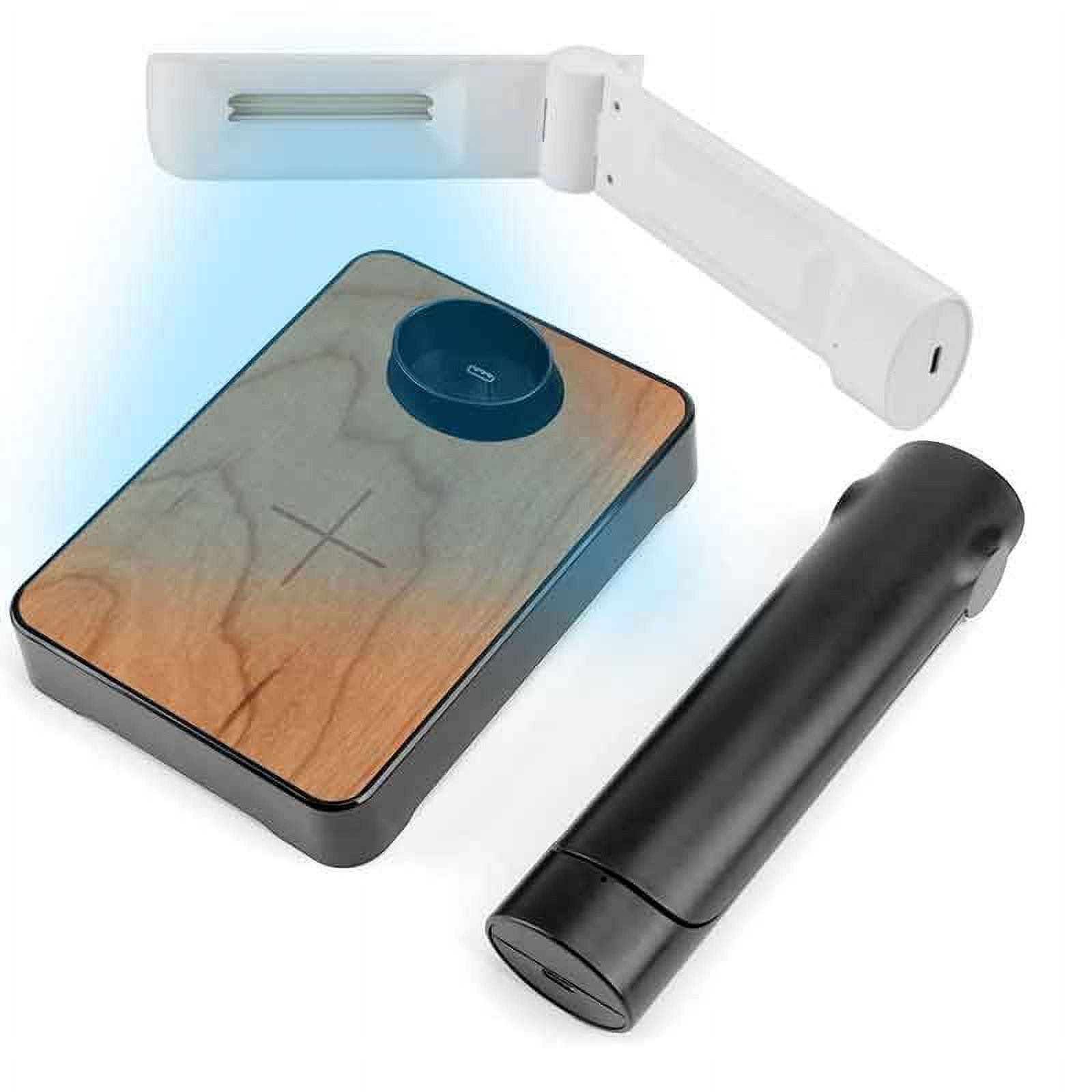 2-in-1 Double Ultraviolet Lamp 10w QI Mobile Cell Phone Disinfector Foldable Handheld UV sanitizer Wireless Fast Charger