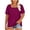 Watermelon Red, variant on Womens Summer Tops Plus Size Solid Color T-Shirt Summer Casual Loose Women's Trendy Short Sleeves Squared Neck Pullover Lightweight Blouse Tops XL-5XL