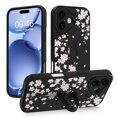 thumbnail image 1 of Gukalong Funda Para Teléfono 17 De 6,3 Pulgadas, Diseño Floral Blanco, Flor De Cerezo, Funda Delgada Para Teléfono Con Soporte Para Correa, Resistente A Los Golpes, Protección Antiarañazos, Con Funció, 1 of 5