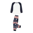 thumbnail image 6 of DuAnyozu Matching Family Pajamas Set Striped Christmas Pajamas Sleepwear Dad Mom PJs, 6 of 9