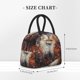 thumbnail image 2 of Fotbe Romantic Flower Fox Couple Bolsa de Almuerzo con Estampado, Lonchera Aislada, Contenedor de Comida Reutilizable Tipo Cooler a Prueba de Fugas, 2 of 6
