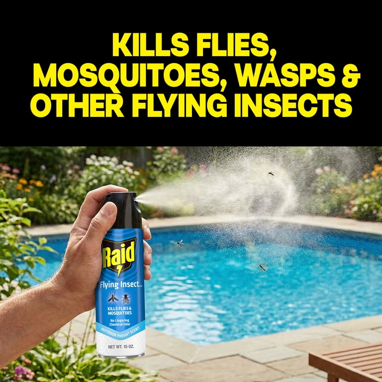 Raid Flying Insect Killer Bug Spray, 15 oz., 2-Pack photo 2