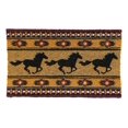 thumbnail image 3 of Tapis de Sol en Fibre de Coco Motifs Sud-Ouest Chevaux en Course 29"X17 Pouces, 3 of 4