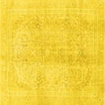 thumbnail image 1 of Ahgly Company Indoor Square Abstract Yellow Modern Area Rugs, 5' Square, 1 of 4