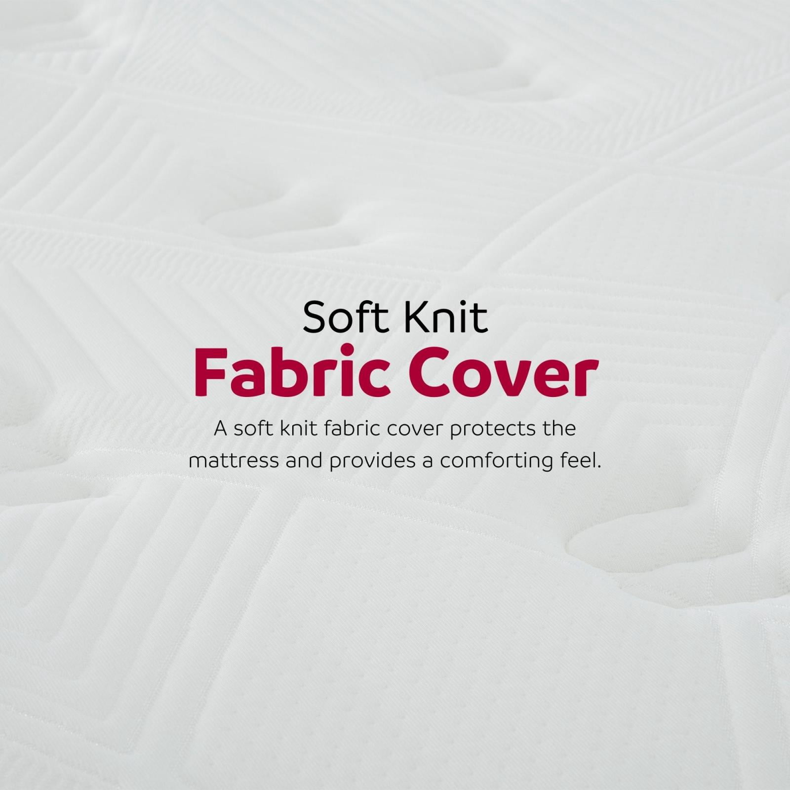 Miekor Furniture Premium 9 in. Medium Pocket Spring Mattress - Cal King, White 18562