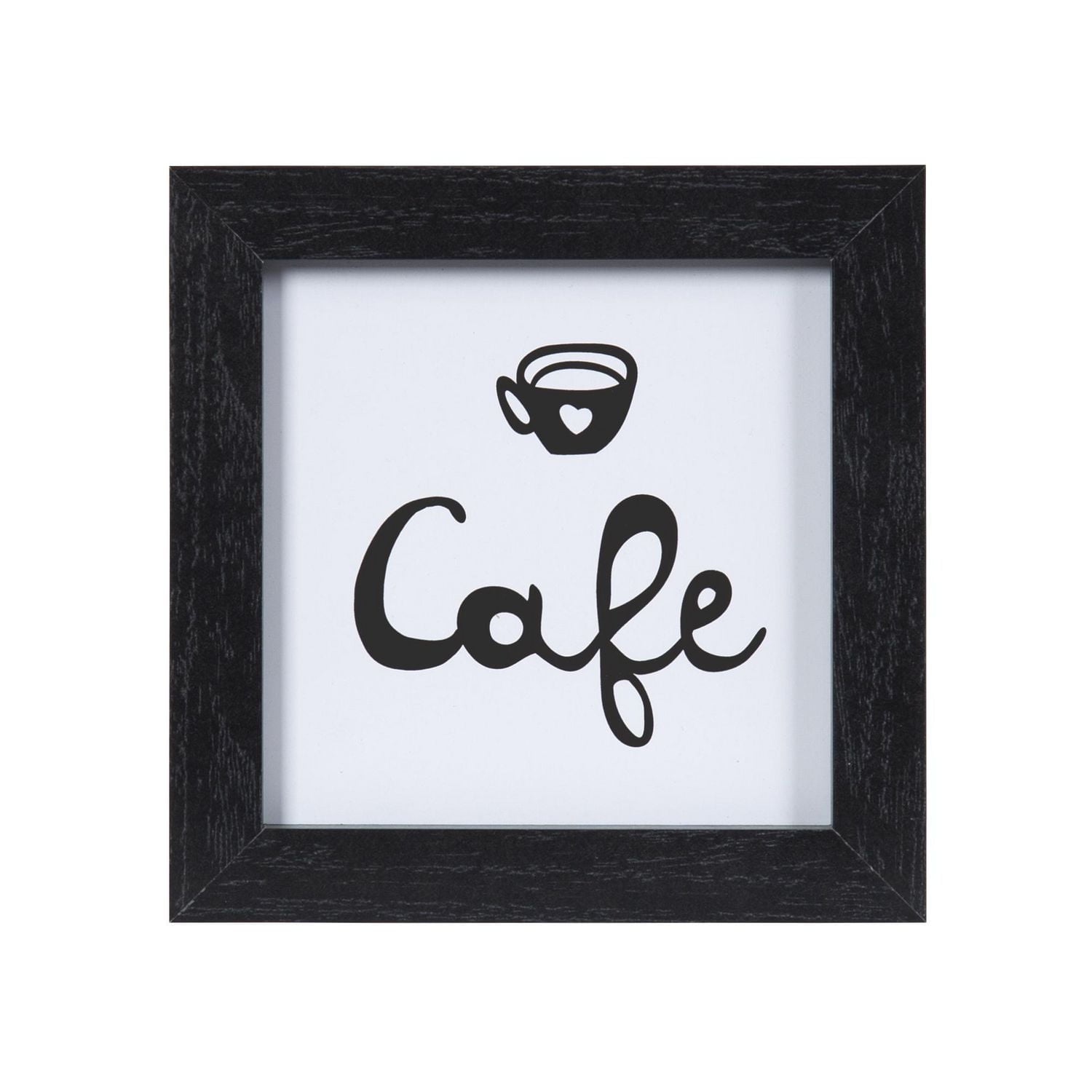 Cup Cafe 6x6 Framed Accent Art, 6in x 6in