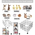 thumbnail image 3 of Valla para mascotas, juego de 24 piezas de metal, corral para mascotas pequeñas con puerta, parque modular, jaula para gatitos, cachorros, conejos y c, 3 of 8