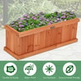 thumbnail image 5 of Resenkos Raised Planter Boxes, Large Space Elevated Flower Beds, Wooden Decorative Planter Box for Garden Yard and Window, 5 of 9