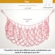 thumbnail image 4 of Red YKBU para guardar animales de peluche, macramé, 124 cm, 4 of 7