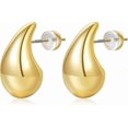 thumbnail image 1 of Lightweight Hypoallergenic Waterdrop Earrings in Gold Tone for Women Stylish Dupes, 1 of 5
