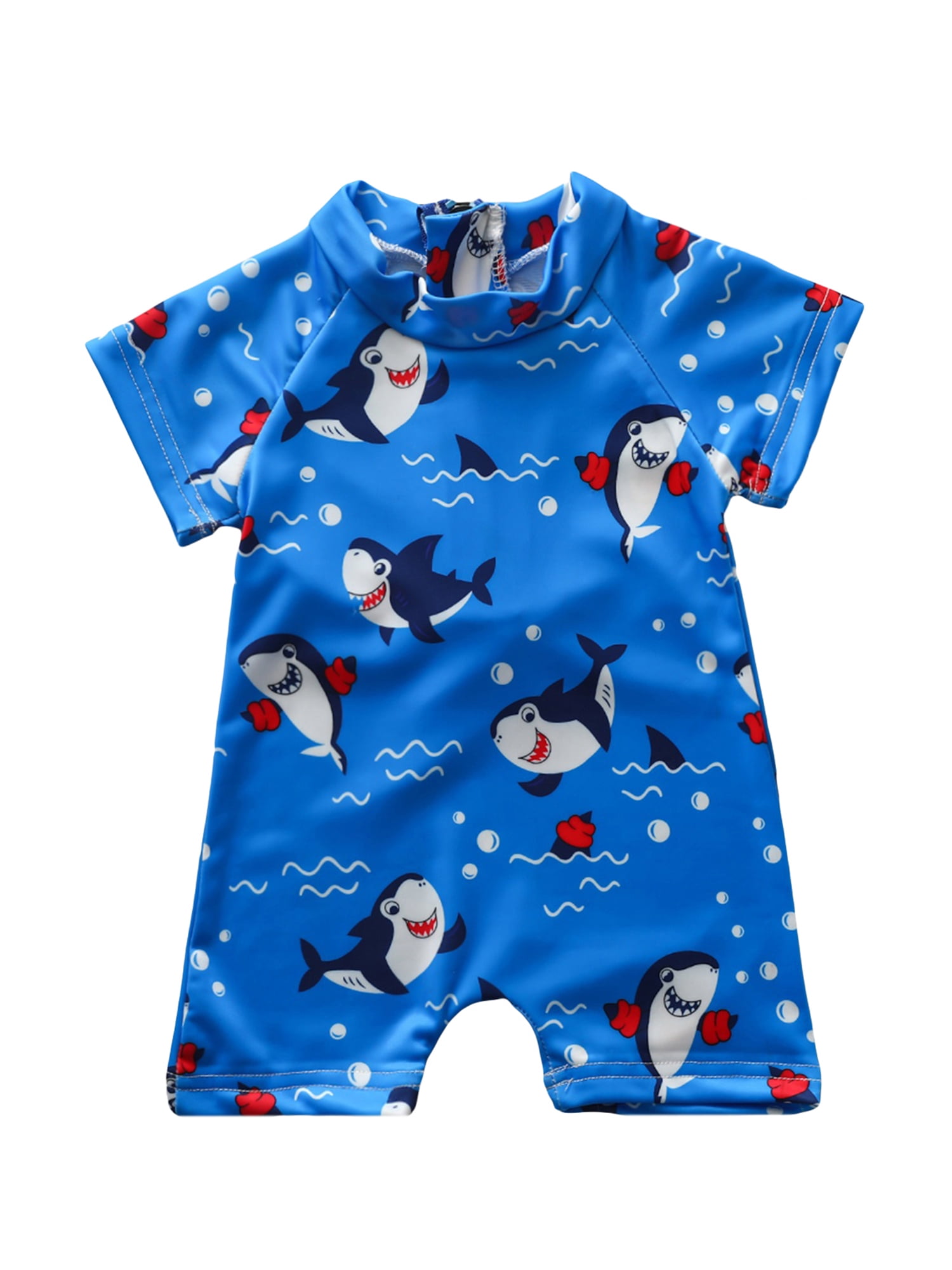 Baby Boy Swimsuit Toddler Shark Swimwear Rash Guard Swimsuit One Piece Beach Swimwear Infant