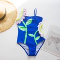 thumbnail image 2 of Summer Savings Clearance! Edvintorg Ruffled Swimwear For Girls 3-12Years Kids Swimsuit Girls Fashion Cute Hollow Out Flower Print One-Piece Bathing Suit Bikini Teenage Swimsuits, 2 of 7