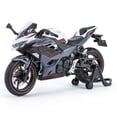 thumbnail image 1 of 1:12 Kawasaki Ninja 400 Alliage Modèle de Moto Sport Moulé sous Pression Course de Rue Simulation Jouet Lumineux pour Enfants Garçon Rapide et Dangereux, 1 of 4