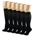 thumbnail image 3 of Sumona 6-Pack Women's Opaque Knee-High Stretch Socks, 3 of 4