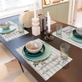 thumbnail image 3 of Floral Stripes Pumpkin Fall Placemats 12x18 Set of 4, Seasonal Autumn Thanksgiving Decorative Table Mat for Home Party Outdoor Dining, 3 of 6