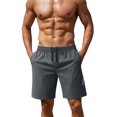 thumbnail image 3 of IAJDKMEK Men's Fitness Sports Beach Shorts - Great for Gym Shorts, Running Shorts, Casual Shorts, and Swimming Shorts for Daily Wear,Gray M, 3 of 9