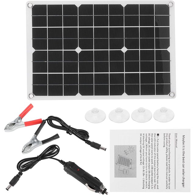 Cargador USB dual de celda monocristalina de panel solar plegable de 50 W para carga al aire libre de yate de RV de coche Nikou Moderno