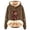 Bronze, variant on NinXxx Women's Cute Cow Print Lined Hoodie Casual Long Sleeve Sweatshirt Red XXXXL