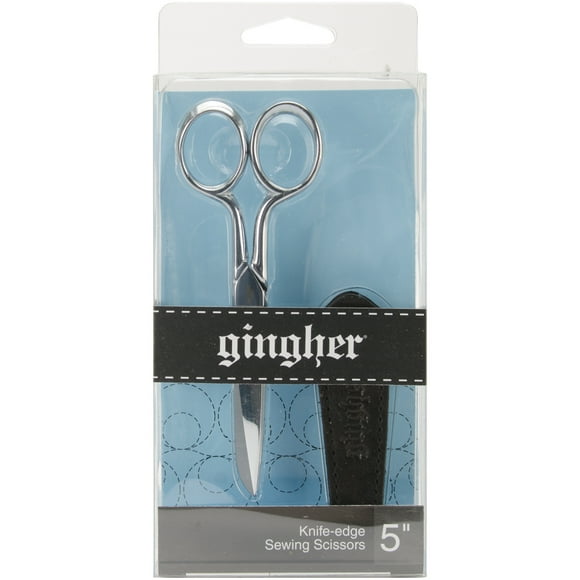 Ciseaux de Couture à Bordure de Couteau Gingher 5 Pouces-W/gaine en Cuir 01005278