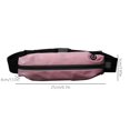 thumbnail image 3 of Riñonera para correr, riñonera deportiva reflectante, moda para senderismo al aire libre (rosa), 3 of 8