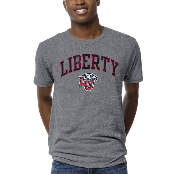 Men's League Collegiate Wear Heather Gray Liberty Flames 1965 Victory Falls T-Shirt