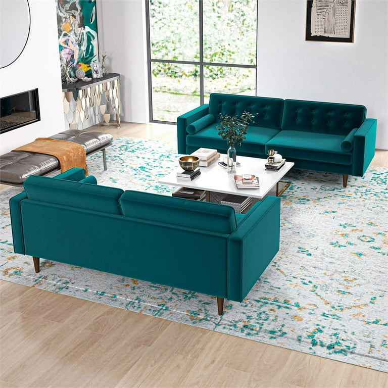 Turquoise loveseat sale