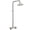 Brushed Nickel, variant on Double Handle Exposed Outdoor Shower Kit, Matte Black, 8 Inch Rainfall Head Adjustable Height