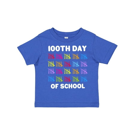 

Inktastic 100th Day of School with Tally Marks Gift Toddler Boy or Toddler Girl T-Shirt