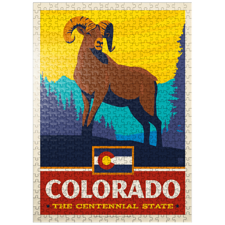 MyPuzzle - Colorado: The Centennial State - Premium 500 Piece Jigsaw Puzzle for Adults