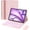 Pink, variant on For iPad Air 11-inch Case with Keyboard M4/M3/M2 (2026/2025/2024), Mouse and Detachable Wireless Keyboard Combo for iPad Air 5th/4th 10.9-inch, 7-Color Backlight with Pencil Holder, Purple