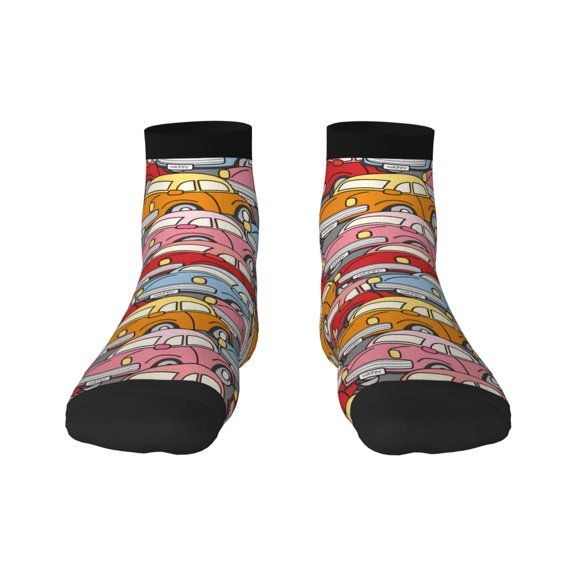 Pofeuu Cute Cars Print 30cm Socks, Adult Running Hiking Socks for Youth and Adult