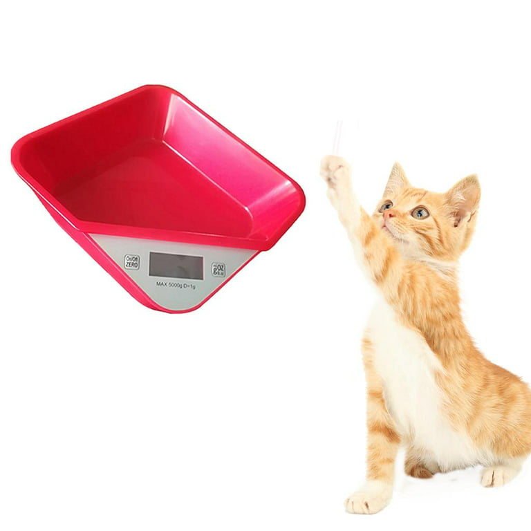Digital , Small Animal Scale with Tray, LCD Electronic Scale ,High Precision Food Scale for Measuring Hamster/Hedgehog/Kitten, Size: 40 mm x 18 mm