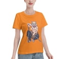 thumbnail image 2 of Women's Basic Short Sleeve T-Shirt Demon Slayer Blade Inosuke, 2 of 6
