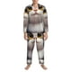 thumbnail image 3 of Balery Cute Cartoon Kitten Pijama para Hombre de Dos Piezas con Manga Larga, Conjunto de Dormir y Descanso Suave con Bolsillos-Large, 3 of 7